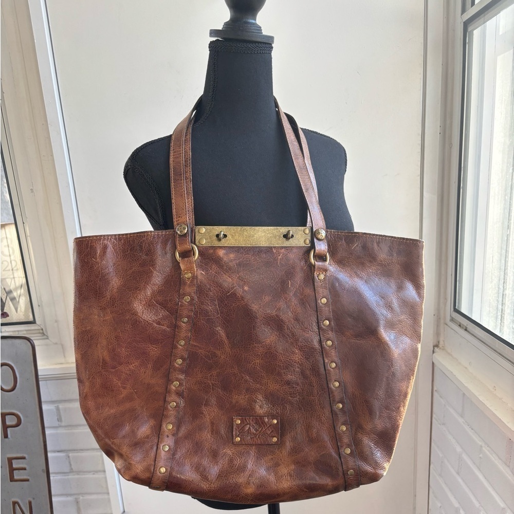 Patricia Nash 100% Full Grain Leather Benvenuto Tote - Picture 2 of 13